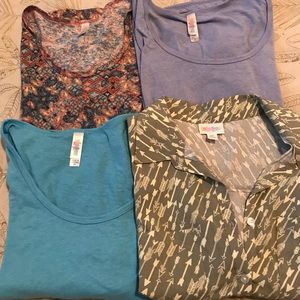 Bundle of 4 size XS lularoe shirts